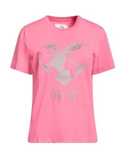 Alberta Ferretti Woman T-shirt Fuchsia Size S Cotton In Pink