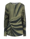 Alberta Ferretti Woman T-shirt Green Size 8 Viscose, Elastane