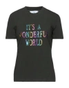 Alberta Ferretti Woman T-shirt Military Green Size L Cotton In Green