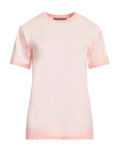 Alberta Ferretti Woman T-shirt Salmon Pink Size S Cotton