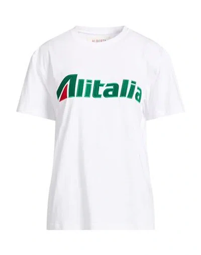 Alberta Ferretti Woman T-shirt White Size Xl Cotton