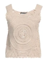 Alberta Ferretti Woman Top Beige Size 8 Cotton In Beige