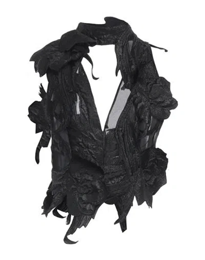 Alberta Ferretti Woman Top Black Size 10 Polyester