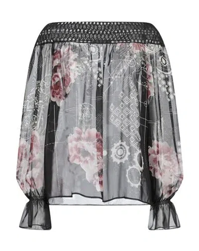 Alberta Ferretti Woman Blouse Black Size 6 Silk