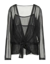 Alberta Ferretti Woman Top Black Size 10 Viscose, Polyester In Black