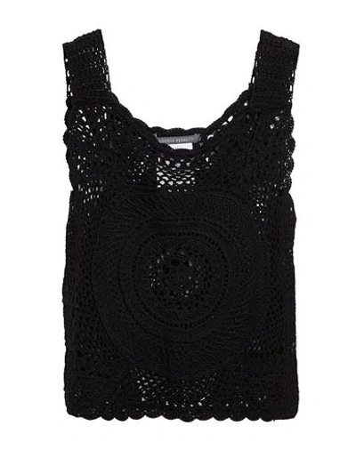 Alberta Ferretti Woman Top Black Size 6 Cotton