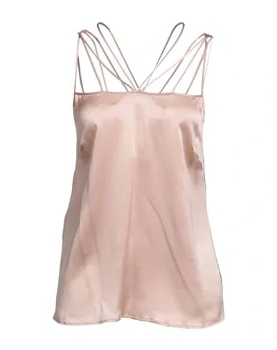Alberta Ferretti Woman Top Blush Size 10 Silk