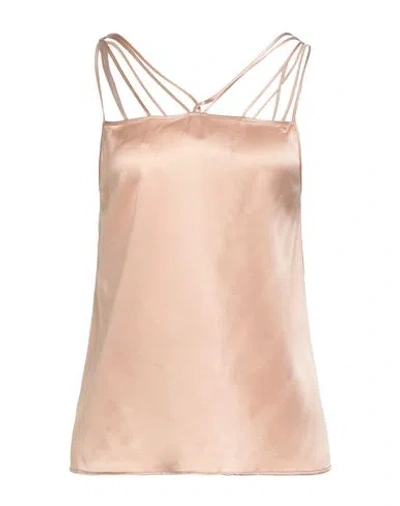 Alberta Ferretti Woman Top Blush Size 4 Silk In Pink