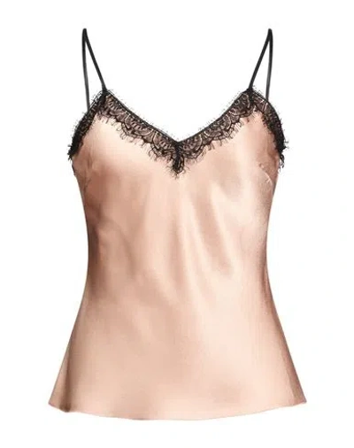Alberta Ferretti Woman Top Blush Size 6 Acetate, Silk In Brown