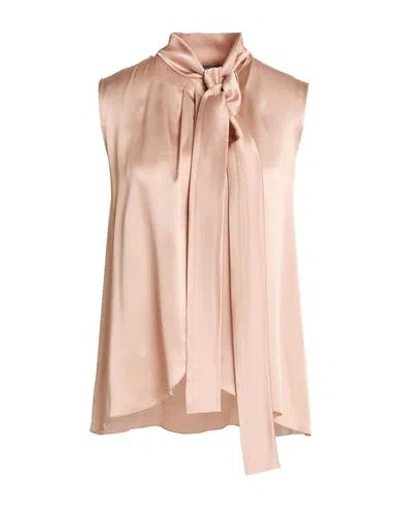Alberta Ferretti Woman Top Blush Size 6 Acetate, Silk In Pink