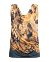 Alberta Ferretti Woman Top Camel Size 4 Viscose, Elastane, Polyamide In Beige