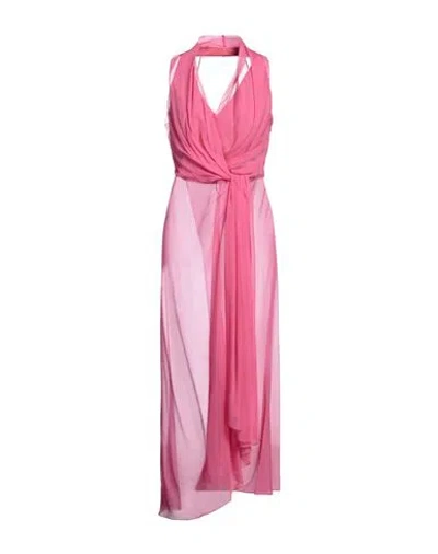 Alberta Ferretti Woman Top Fuchsia Size 8 Silk In Pink