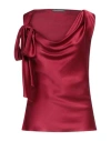 Alberta Ferretti Woman Top Garnet Size 10 Silk In Red