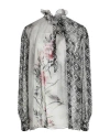 Alberta Ferretti Woman Top Grey Size 10 Silk