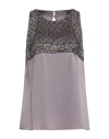 Alberta Ferretti Woman Top Lilac Size 6 Acetate, Silk In Multi