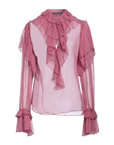 Alberta Ferretti Woman Top Magenta Size 6 Silk