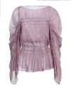 Alberta Ferretti Woman Top Mauve Size 10 Silk, Polyamide