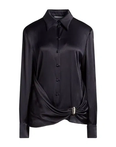 Alberta Ferretti Woman Top Navy Size 10 Acetate, Silk In Blue