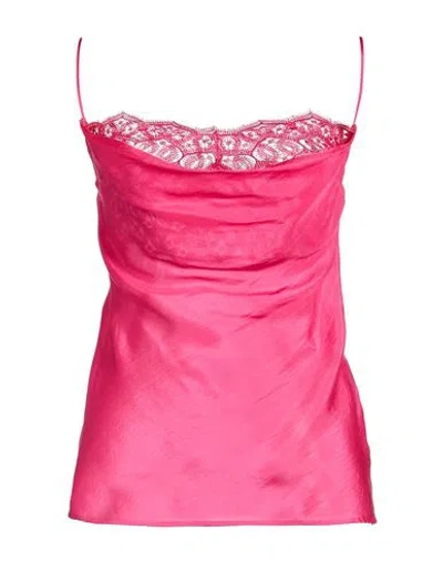 Alberta Ferretti Woman Top Pink Size 6 Silk