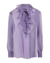 Alberta Ferretti Woman Top Purple Size 10 Silk