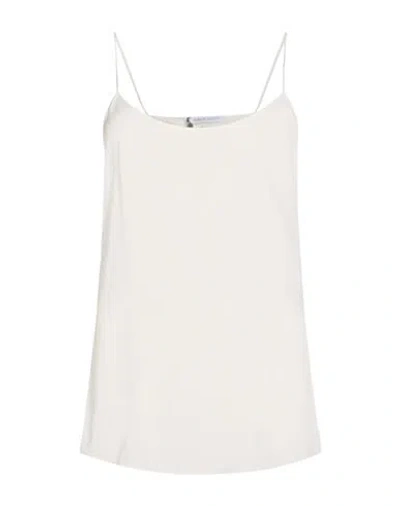 Alberta Ferretti Woman Top White Size 2 Acetate, Silk, Elastane