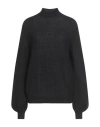 Alberta Ferretti Woman Turtleneck Black Size 10 Mohair Wool, Nylon, Virgin Wool
