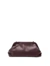 Alberta Ferretti Structured Leather Handbag With Sturdy Handle In Brown