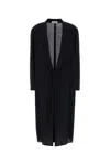 Alberta Ferretti Women Black Crepe Coat In Black