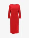 Alberta Ferretti Women Cady Stretch Enver Satin Dress In Multi
