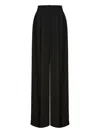 Alberta Ferretti Alberta Ferreti Cady Stretch Wide Leg Trousers In Black