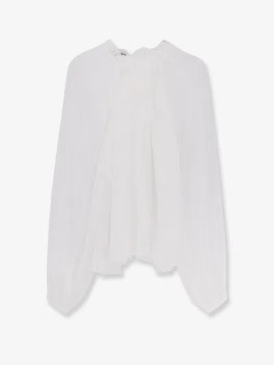 Alberta Ferretti Women Chiffon Shirt In White