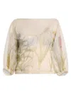 Alberta Ferretti Patterned Blouse In Neutral