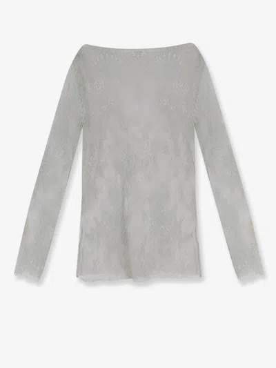 Alberta Ferretti Women Lace Shirt In Green