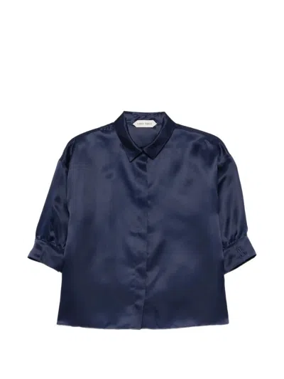 Alberta Ferretti Women Organza Shirt In Blue