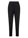 Alberta Ferretti Pleated-cuffed Trousers In Blue