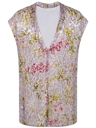 Alberta Ferretti Women Printed Sequins Shirt In Multi