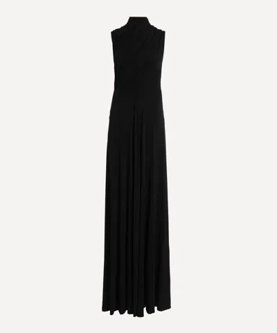 Alberta Ferretti Women's Ruched Maxi Dress In Black