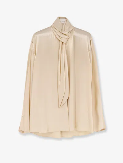 Alberta Ferretti Women Satin Shirt In Yellow