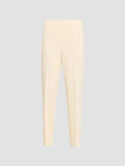 Alberta Ferretti Women's Stretch Cady Trousers In White