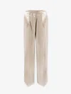 Alberta Ferretti Women Velvet Trousers In Neutral