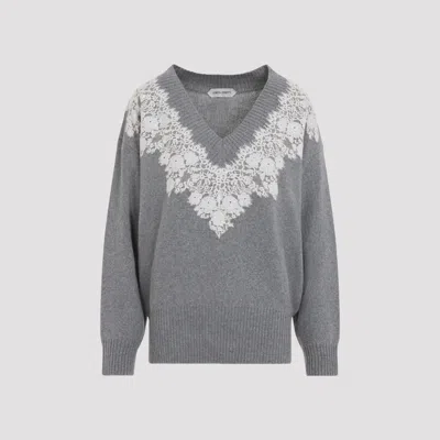 Alberta Ferretti Women's V-neck Cashmere Sweater In Nude