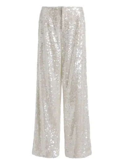 ALBERTA FERRETTI ALBERTA FERRETTI WOMEN WIDE LEG SEQUINS TROUSERS