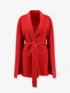 Alberta Ferretti Women Wool And Cashmere Coat In Red