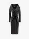 Alberta Ferretti Women Wool Blend Midi Dress In Multi