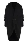 Alberta Ferretti Alberta Ferreti Wool And Cashmere Blend Cardigan In Black