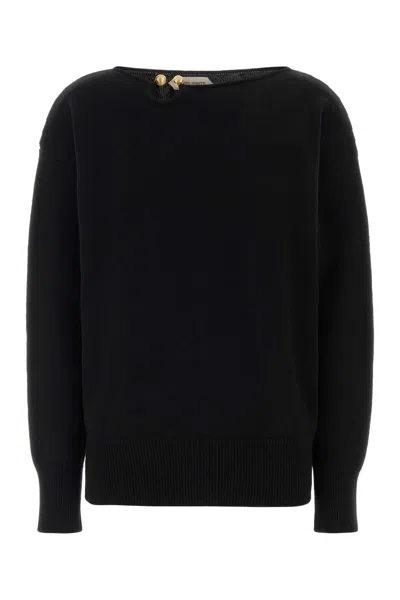 Alberta Ferretti Wool & Silk Blend Sweater In Black