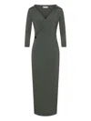 Alberta Ferretti Wool-blend Dress