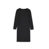 Alberta Ferretti Wool Blend Dress In Black