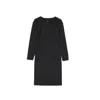 Alberta Ferretti Wool Blend Dress In Black