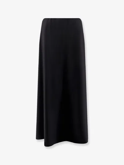 Alberta Ferretti Wool Blend Skirt In Gray